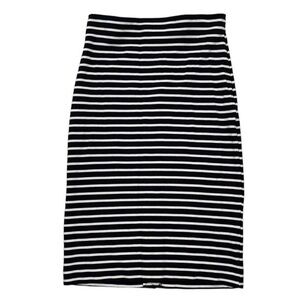 Banana Republic Navy & White Stripe Skirt